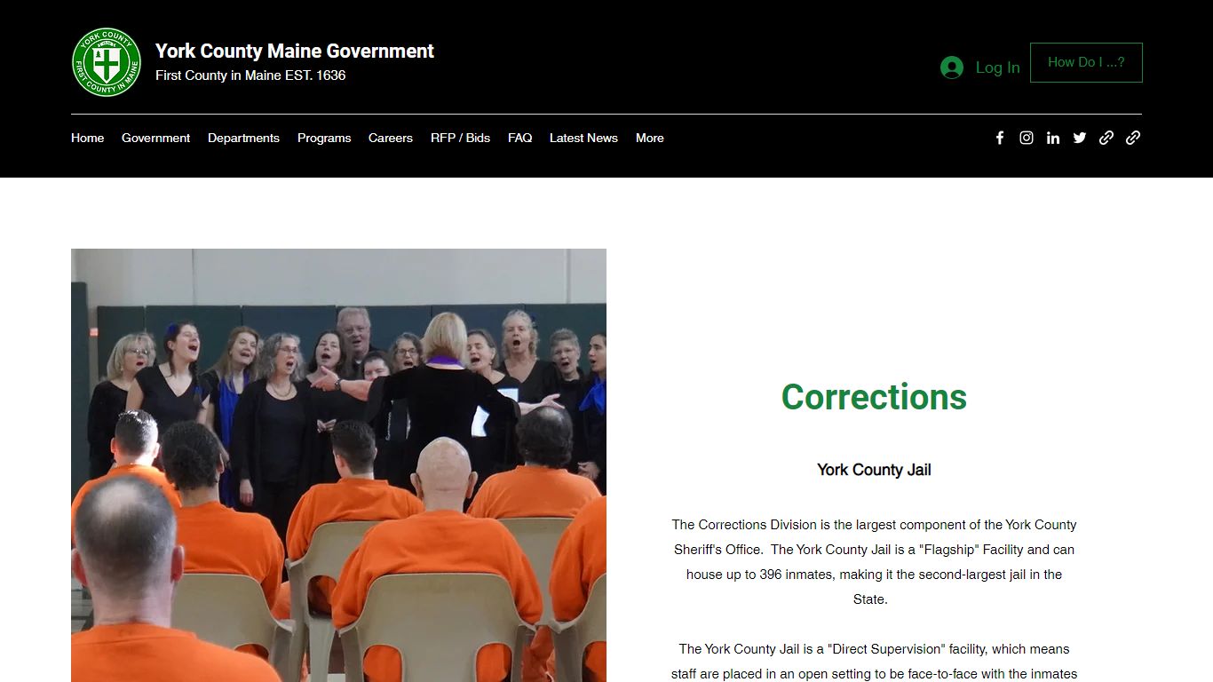 Corrections | York County Maine Government